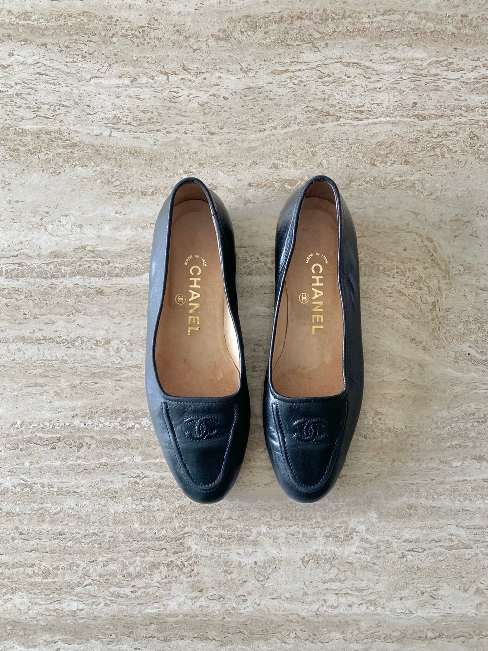 Vintage Chanel CC Loafers